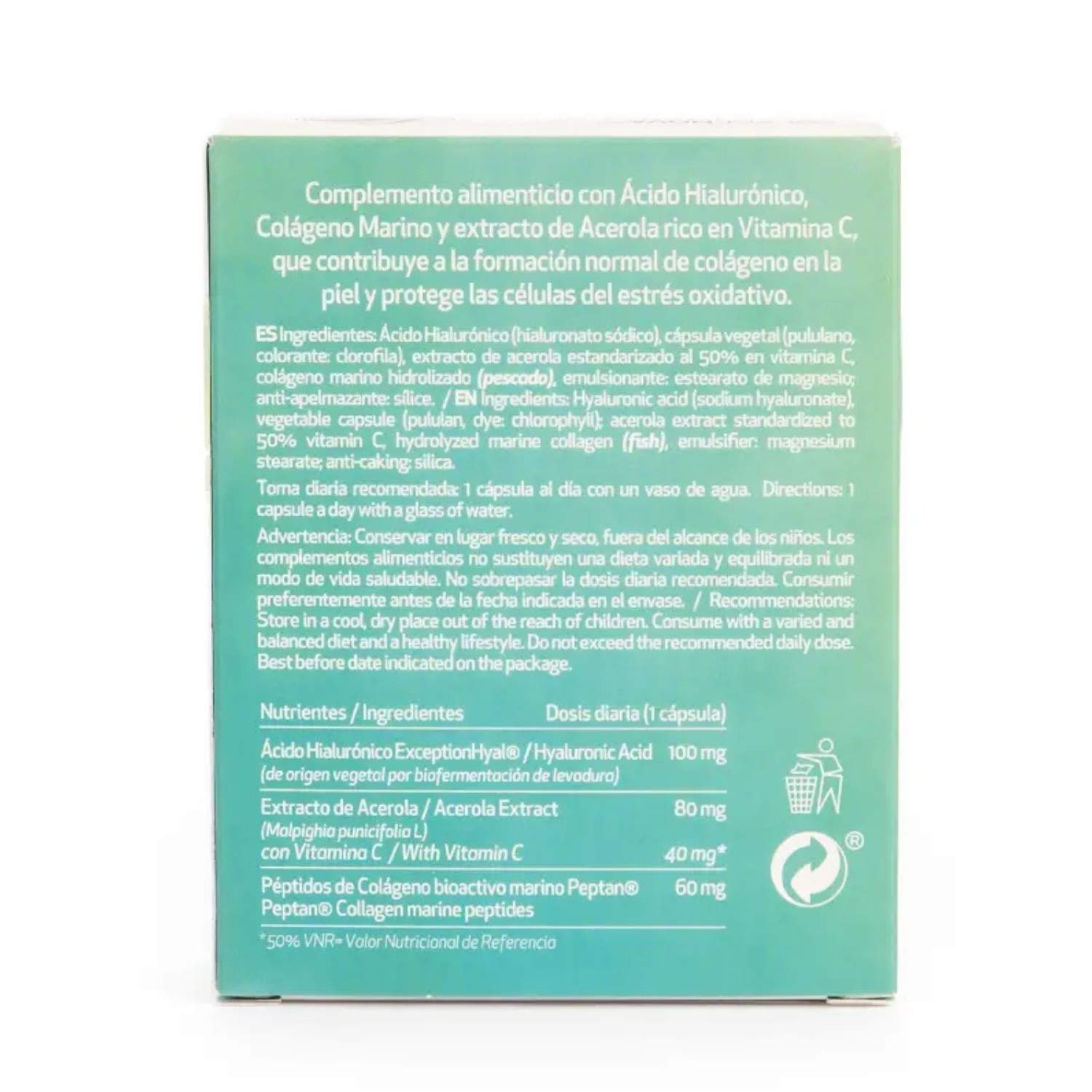 Colagenova® Beauty Hialuronic+ - 30 cápsulas - Dietexpress